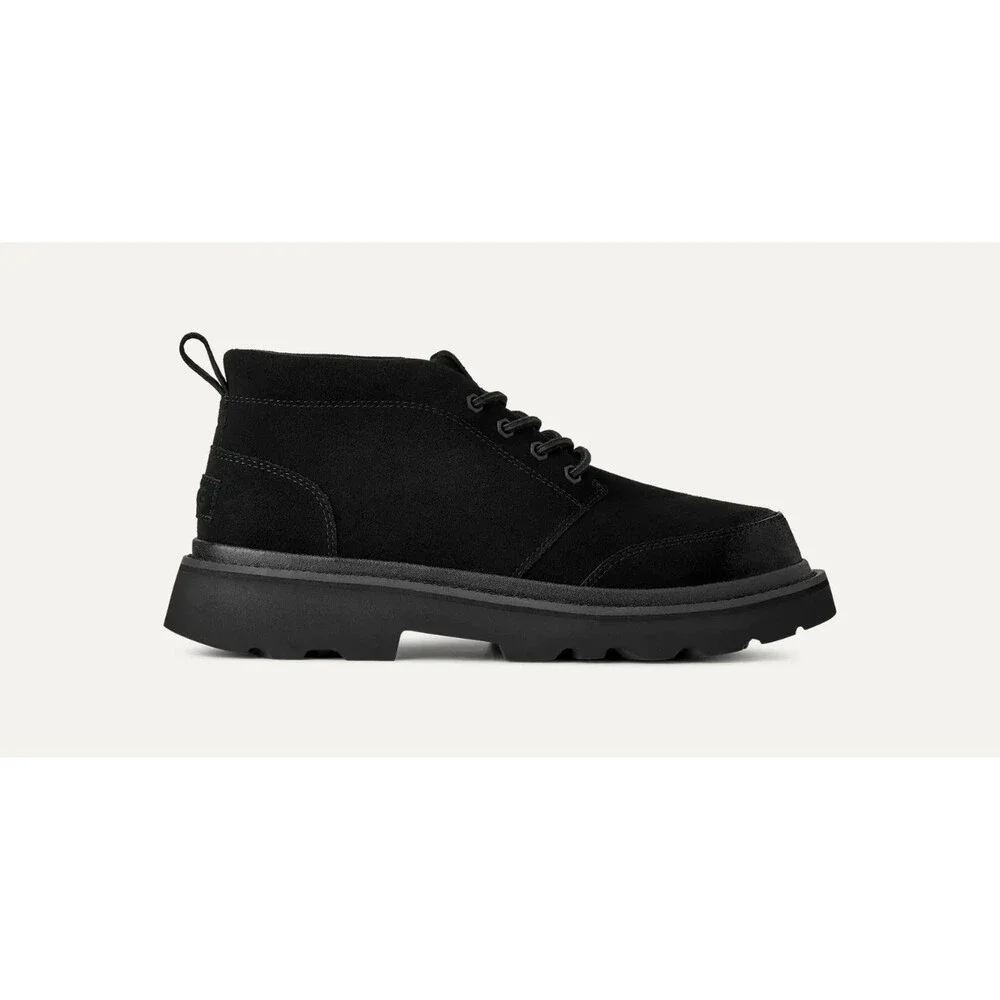 UGG Chukka Lug 1171113-BLK Boots Men's Black Suede Lace Up Ankle Chukka DDK1415
